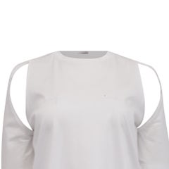 Dion Lee T-Shirt mit Cut-out-Akzenten aus weißer Baumwolle
