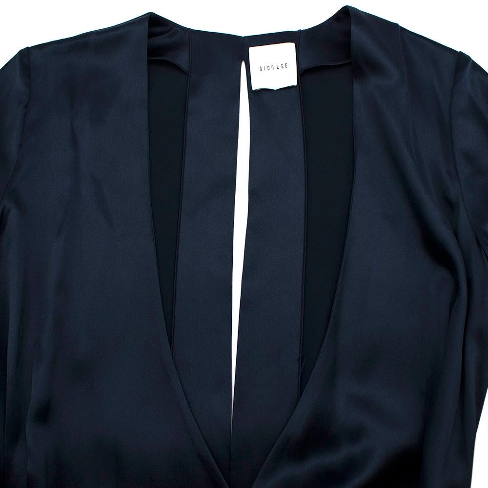 dion lee blue dress