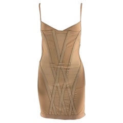 DION LEE Mini Vestido Body-Con Eastane Poliamida Nude Talla 2