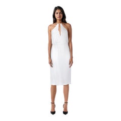 Dion Lee White Sleeveless Midi Dress Size S