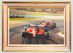 Dion Pears, “Ferrari at the 1982 San Marino Grand Prix—Villeneuve and Pironi