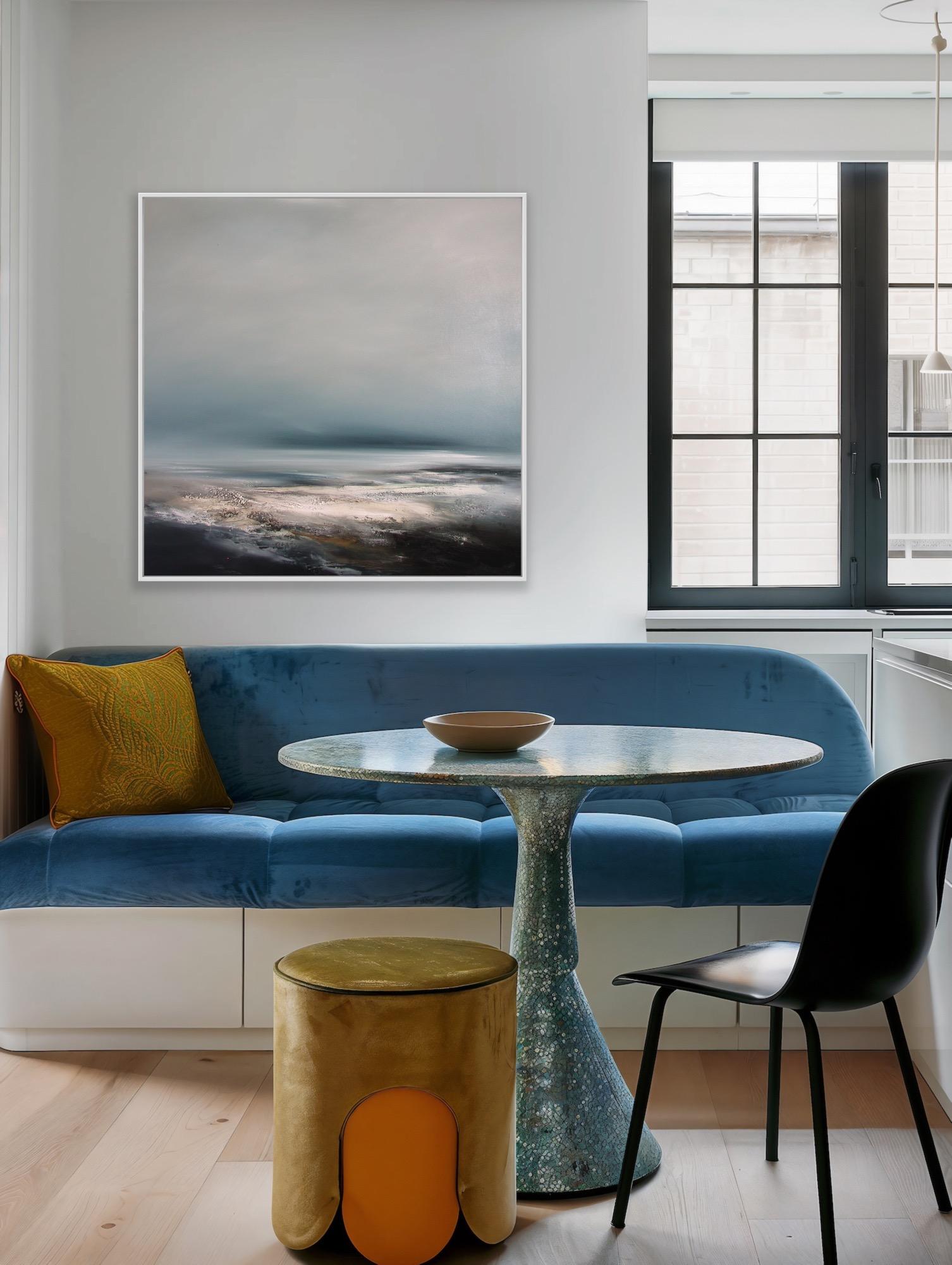 Noreste, contemporáneo, paisaje, mar, naturaleza, dionsalvadorlloyd, cielo, escénico - Painting de Dion Salvador Lloyd