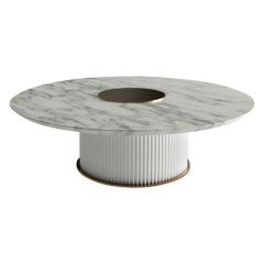 Dione Ceramic Coffee Table with Marble Top by Paolo Castelli