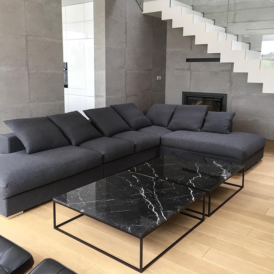 Polonais Table basse Nero Marquina de Dion par Un'common en vente
