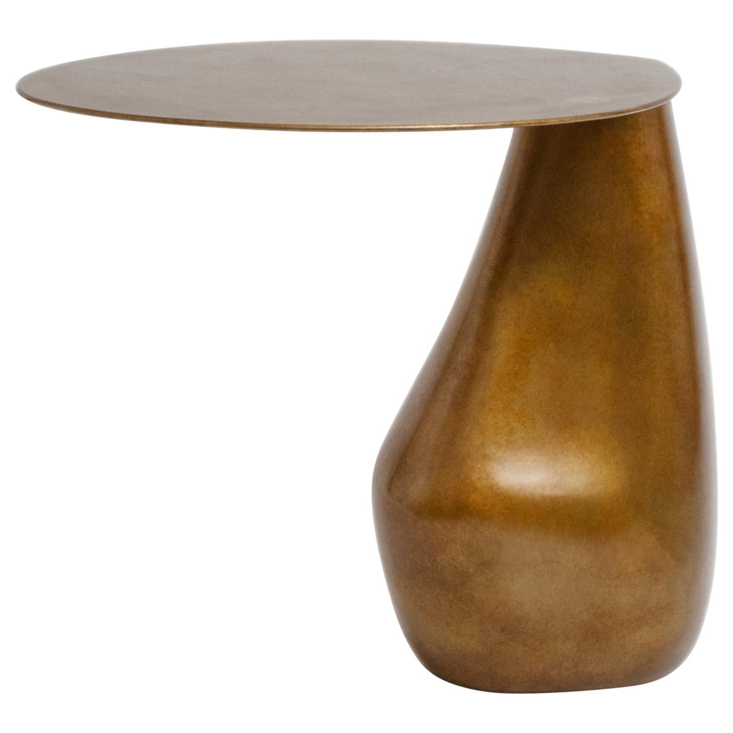 Konekt Dionis Side Table in Hand-Patina Bronze For Sale