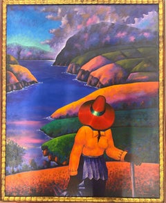 “Lady near mountains”