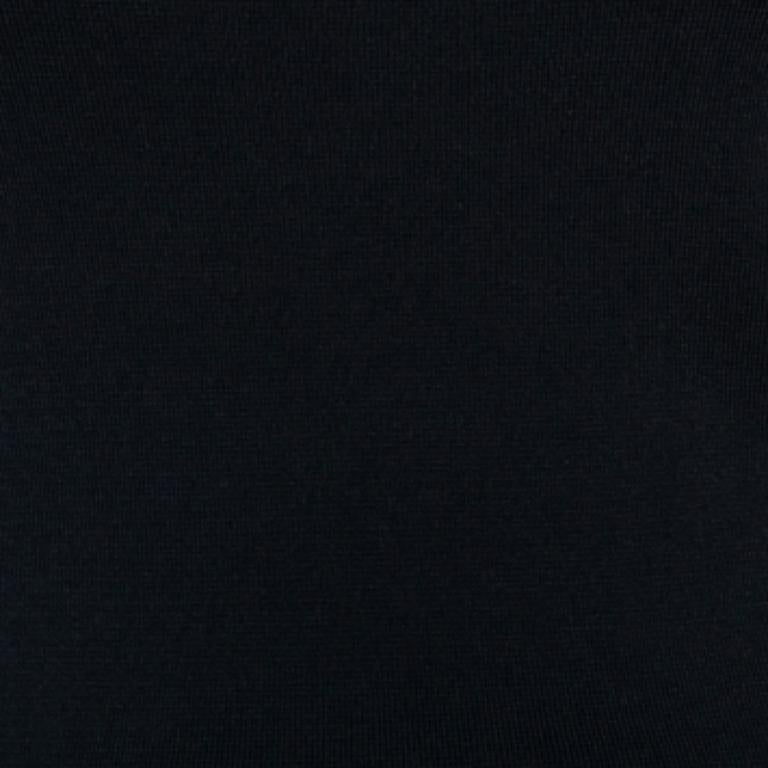 Dionlee Black Knit Cutaway Halterneck Long Sleeve Top L In Good Condition For Sale In Dubai, Al Qouz 2