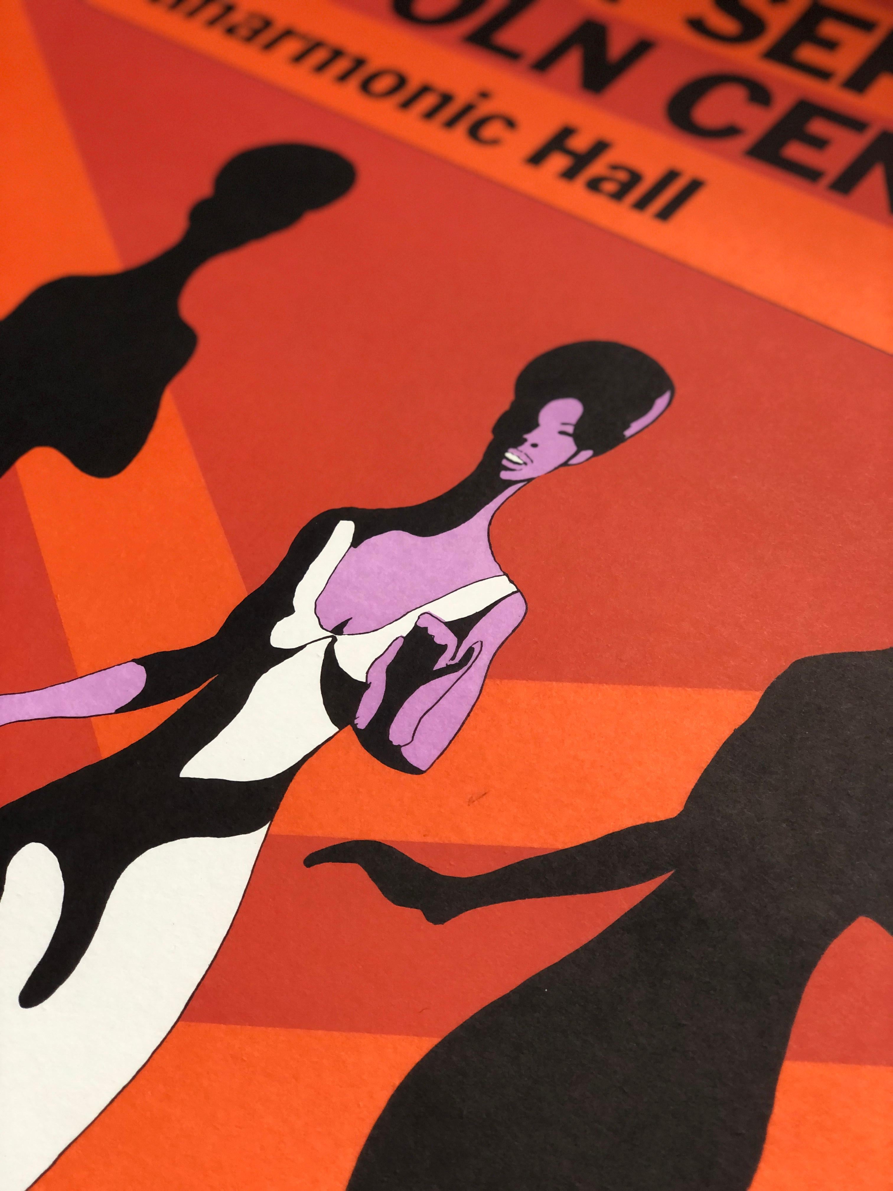 Paper Dionne Warwick Original Vintage Concert Poster by Milton Glaser, 1966