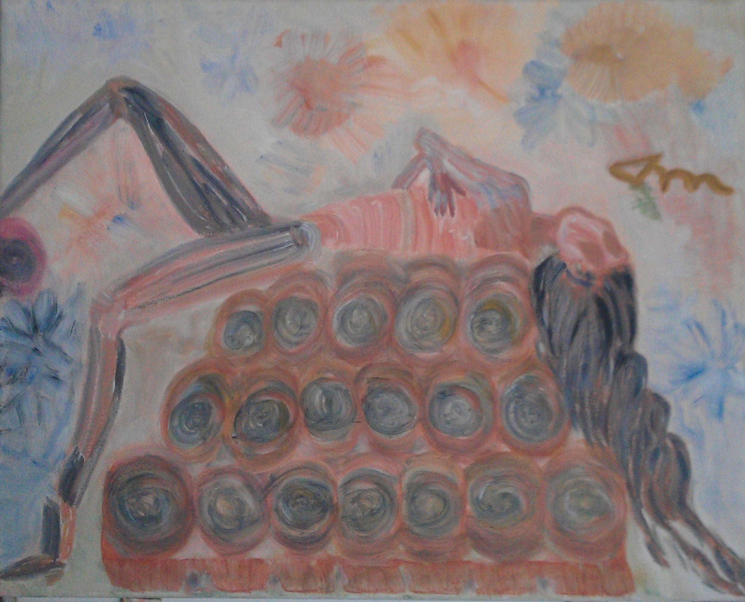 abandono, Pintura, Acrílico sobre lienzo - Painting de Dionysios Maravegias