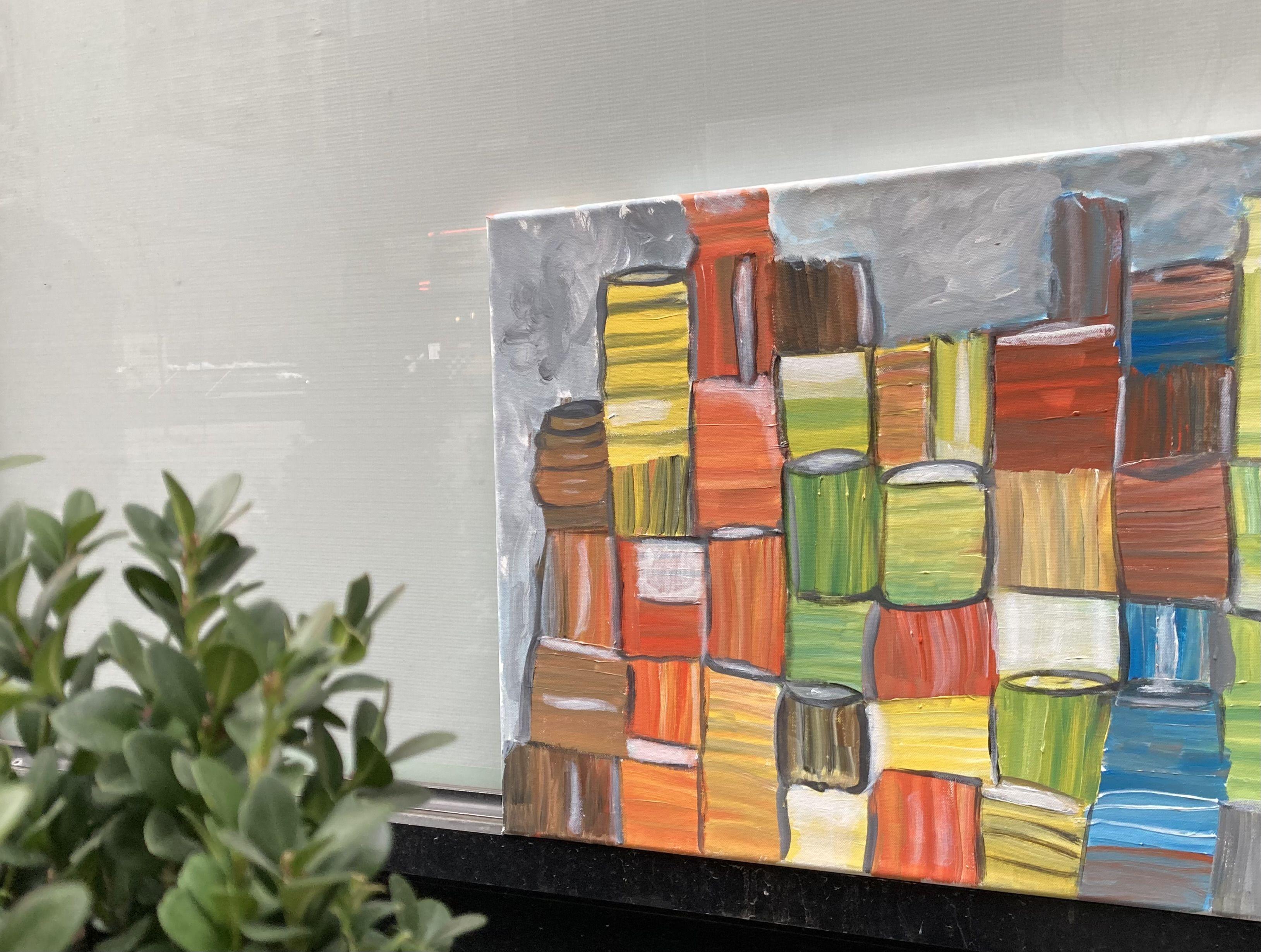 Contenitori, Pittura, Acrilico su tela in vendita 1