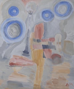 The Biker, Painting, Acrylic on Canvas