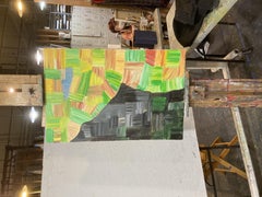 The curtain of the matrix, Painting, Acrylic on Canvas
