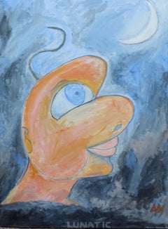 THE LUNATIC, Gemälde, Acryl auf Leinwand