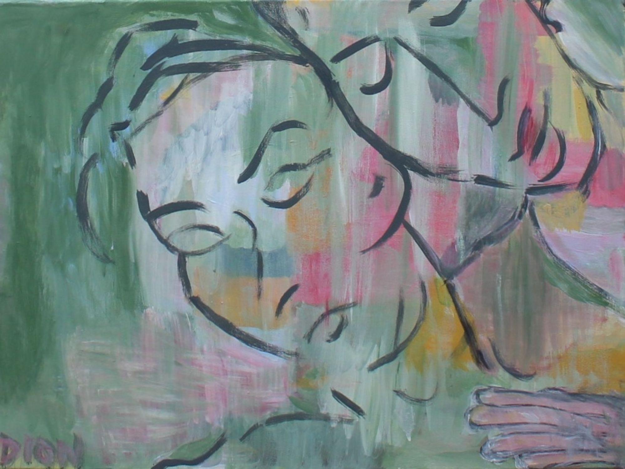 IL TOCCO, Pittura, Acrilico su tela - Painting di Dionysios Maravegias