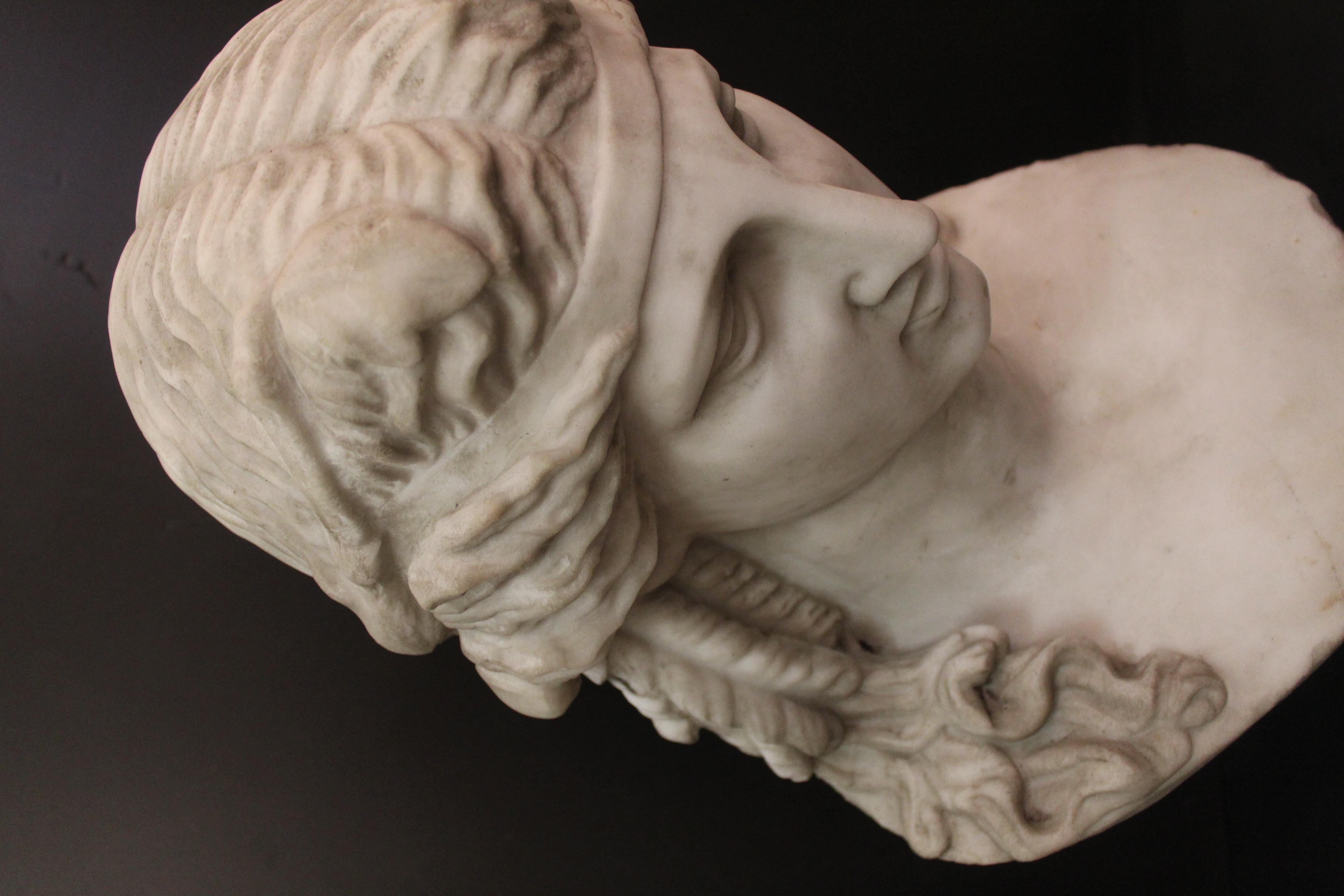 Dionysius Marble Sculpture, 19th Century In Good Condition For Sale In Rome, IT