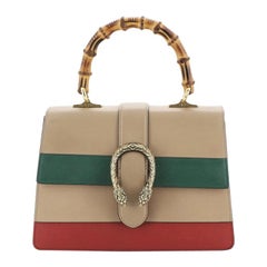 Dionysus Bamboo Top Handle Bag Colorblock Leather Medium