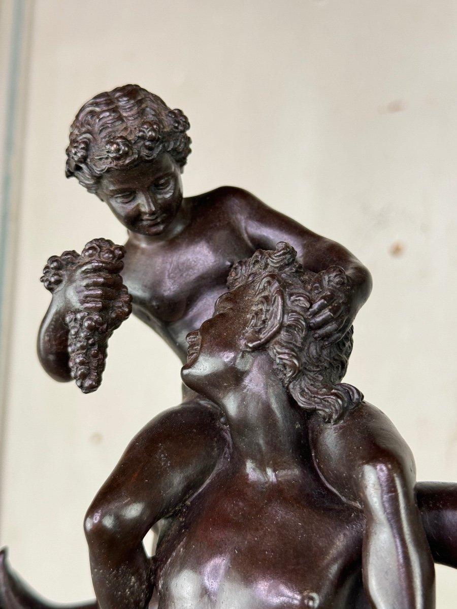 Greco Roman Dionysus On The Shoulders Of A Satyr For Sale