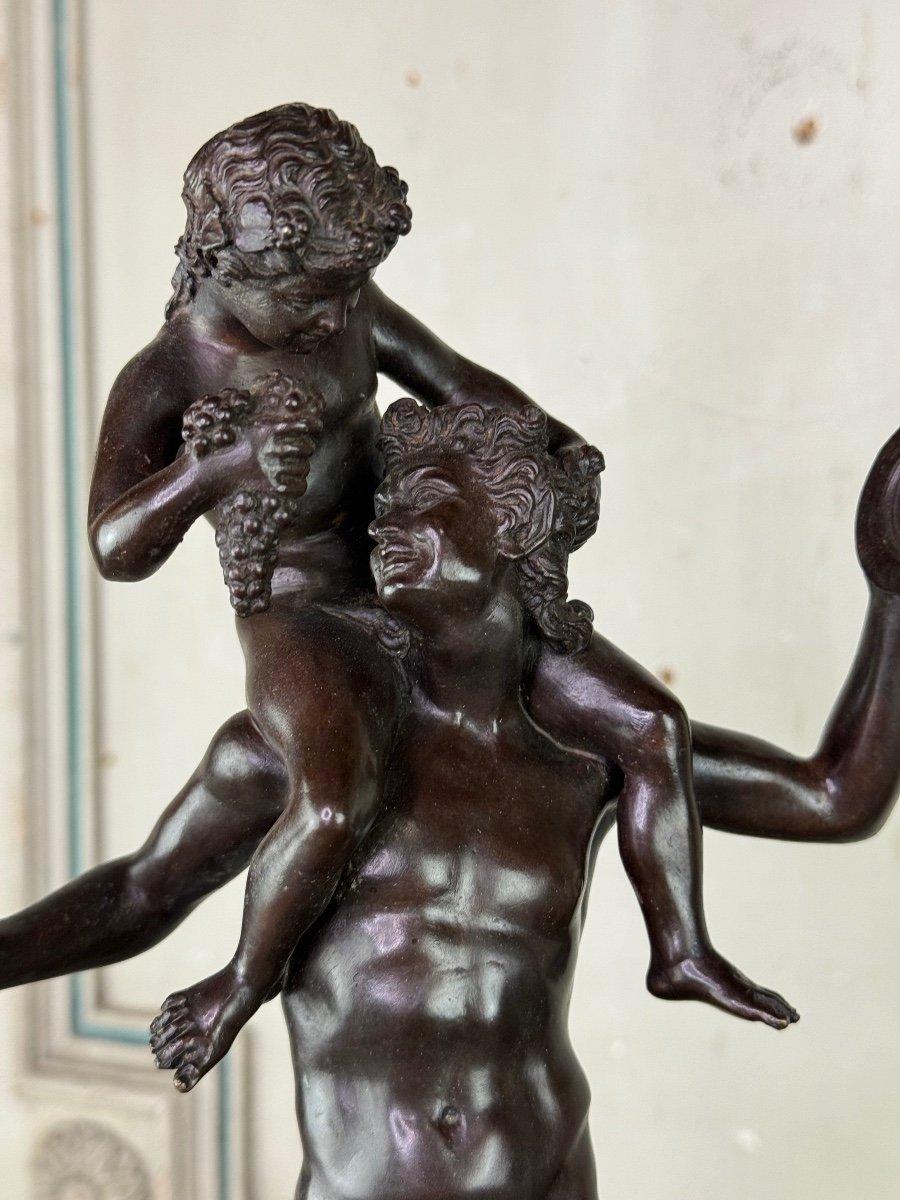 Italian Dionysus On The Shoulders Of A Satyr For Sale