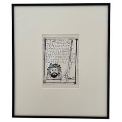 Vintage Dionysus Print by Joe Tilson