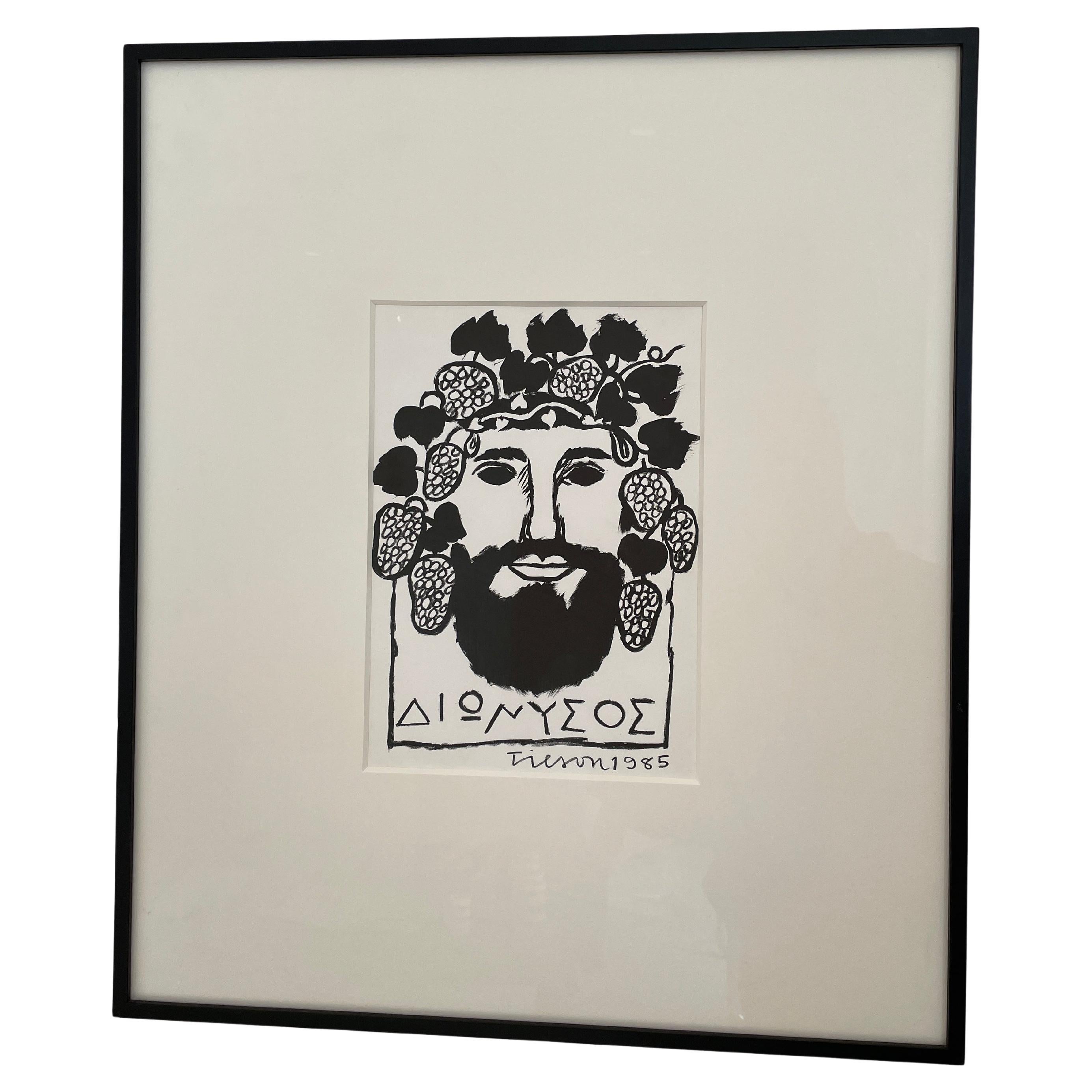 Impression Dionysos de Joe Tilson en vente