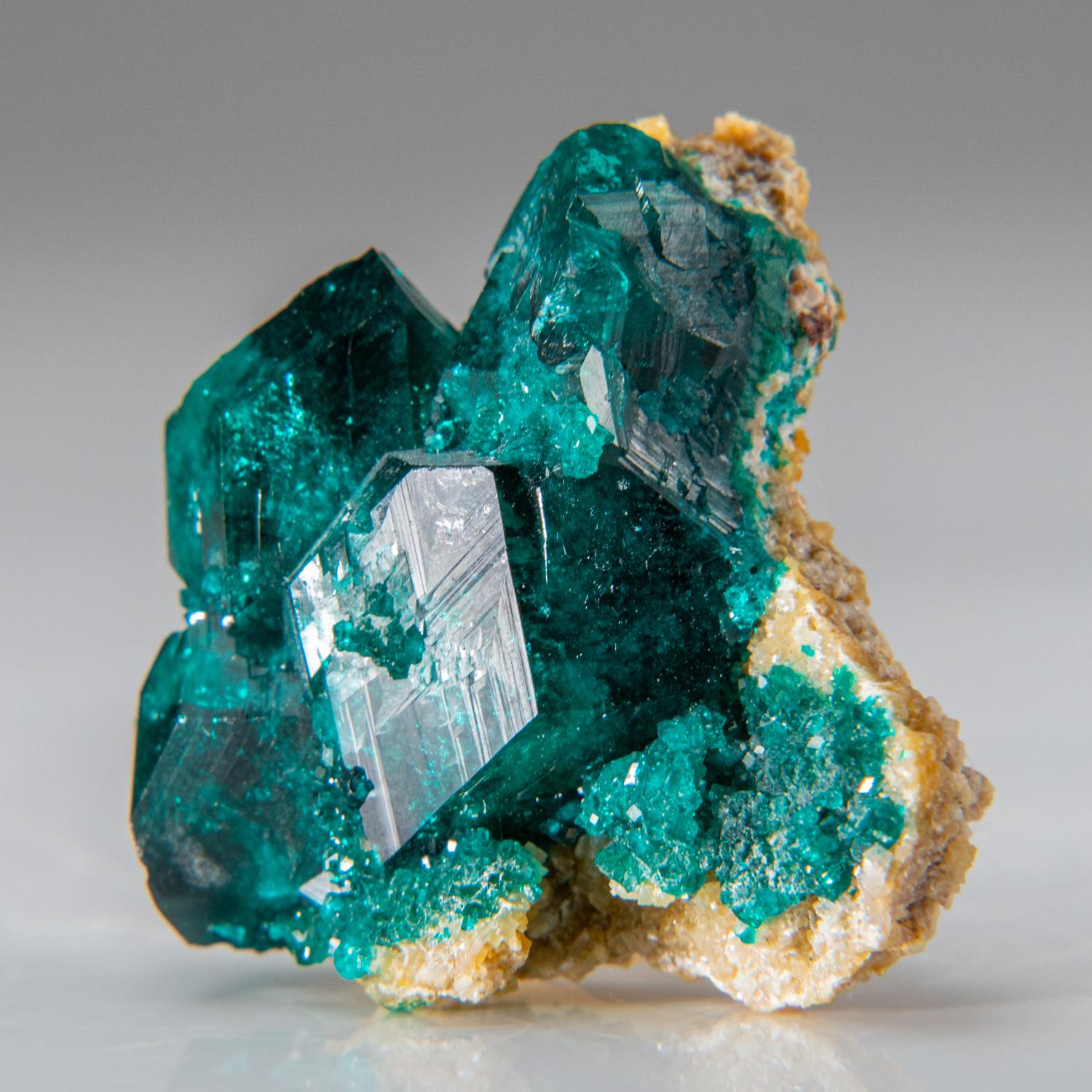Crystal Dioptase from Tsumeb Mine, Otavi-Bergland District, Oshikoto, Namibia For Sale