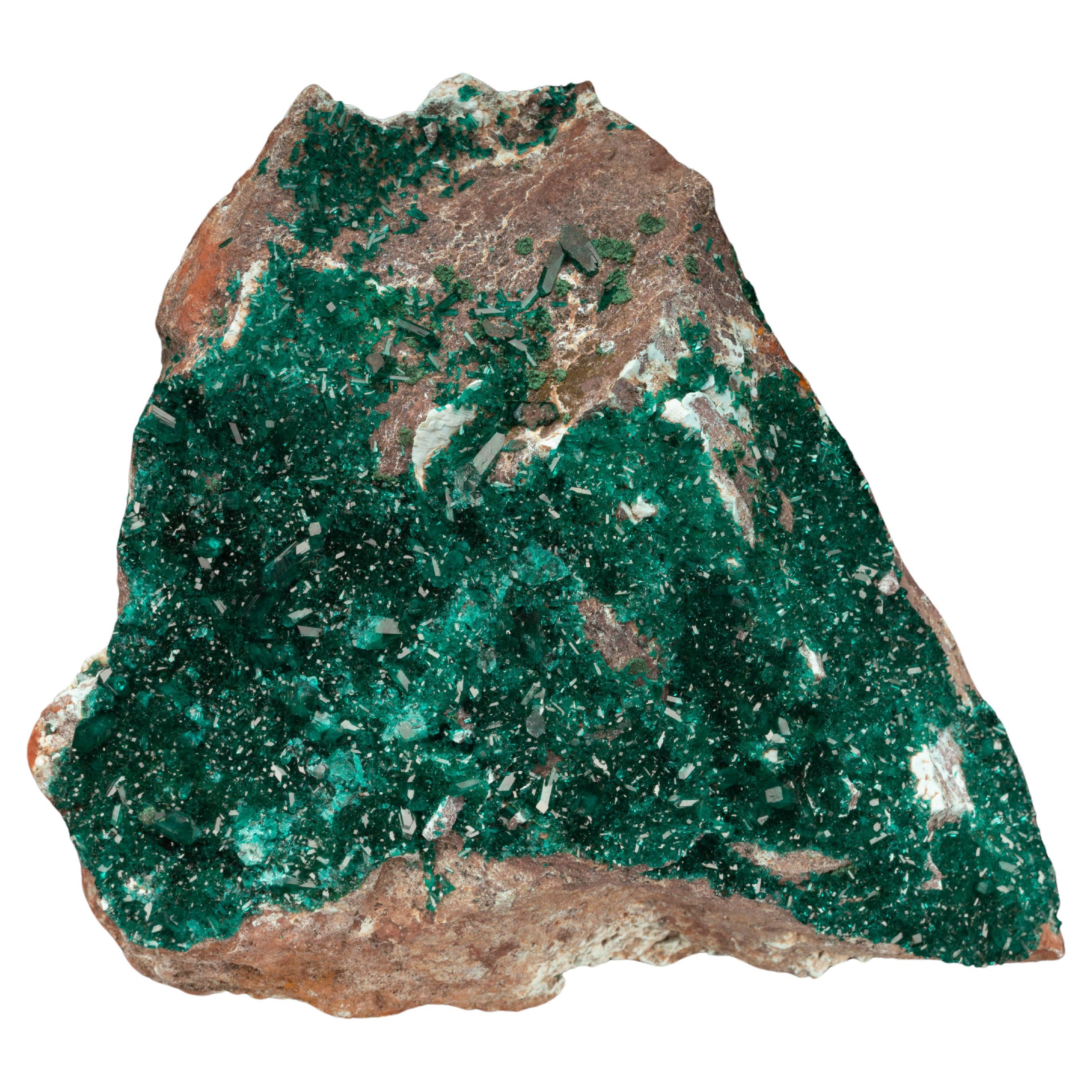 Dioptase Crystals on Matrix For Sale