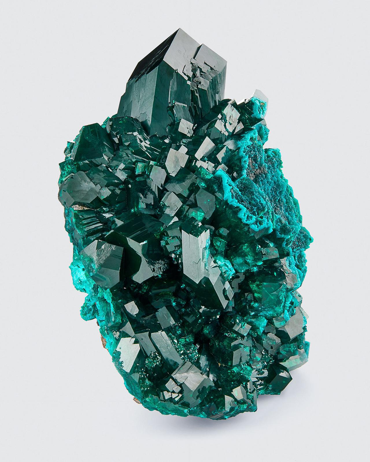 Dioptase, Omaue Mine, Kaokoveld Plateau, Kunene Region, Namibia In Good Condition For Sale In New York, NY