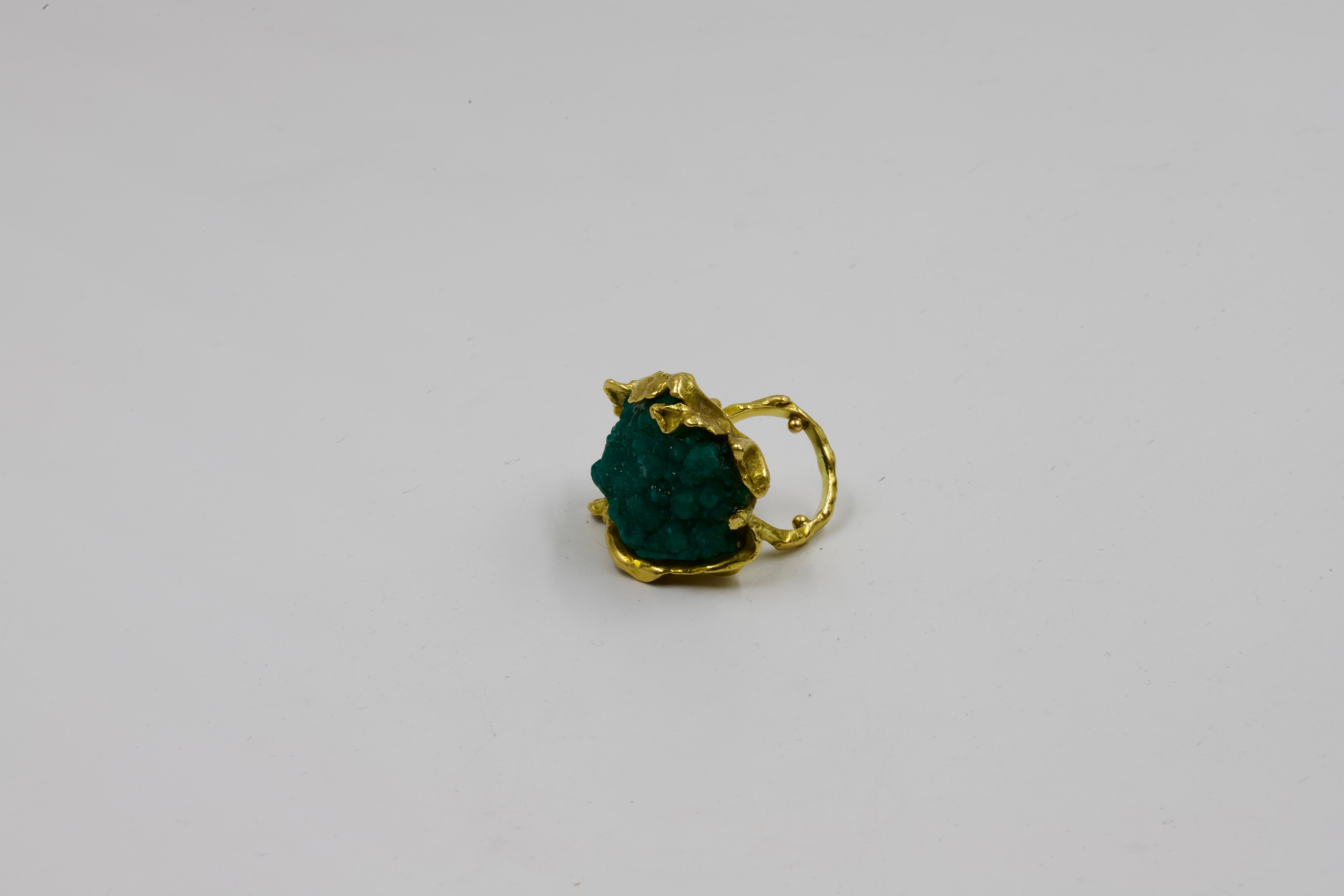 Arlette Mouchet Dioptase Ring For Sale 1