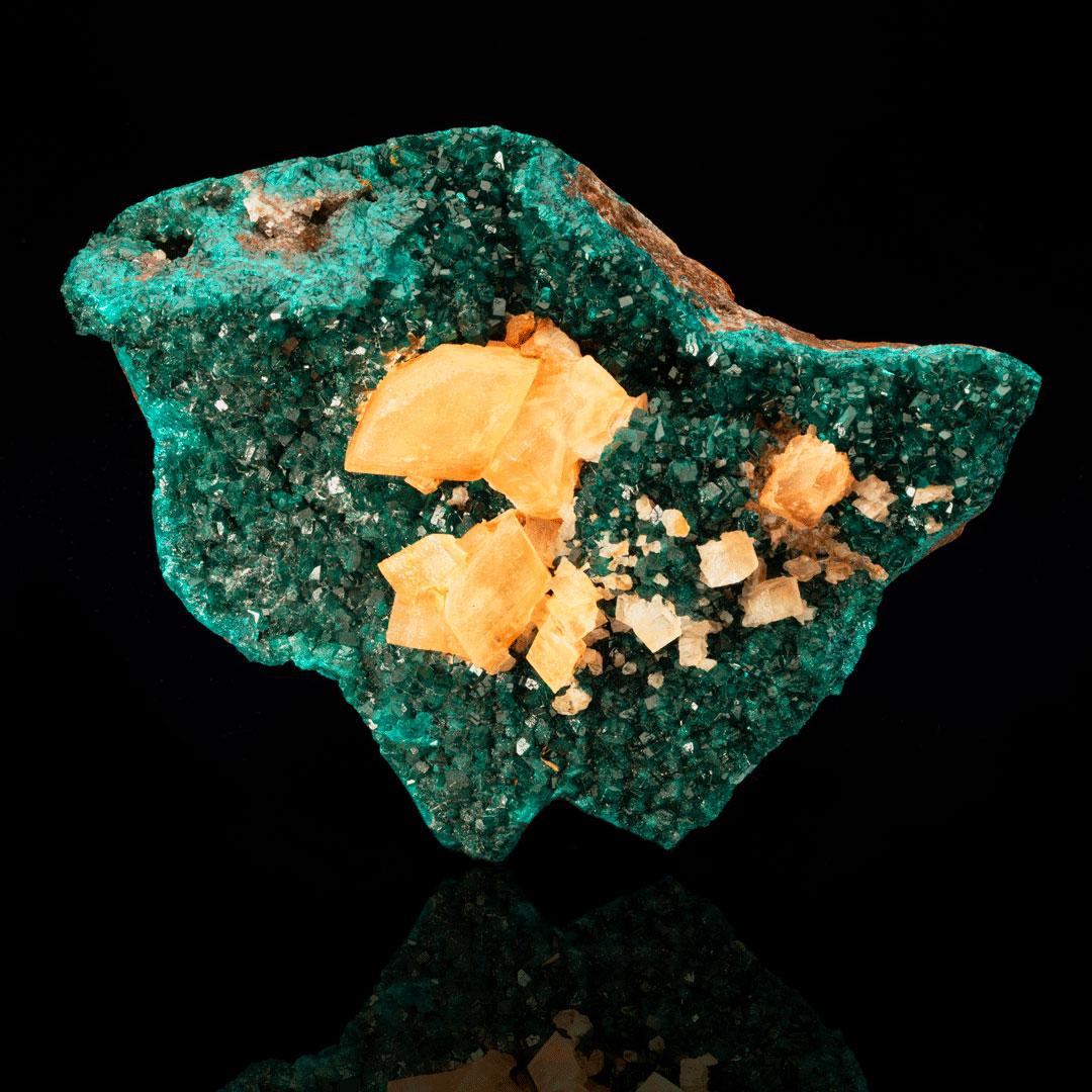 Dioptasio con calcite // 10 Lb. In condizioni Nuovo in vendita a New York, NY