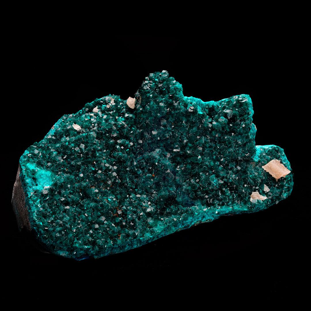 The name “dioptase” comes from Greek, roughly translates to 