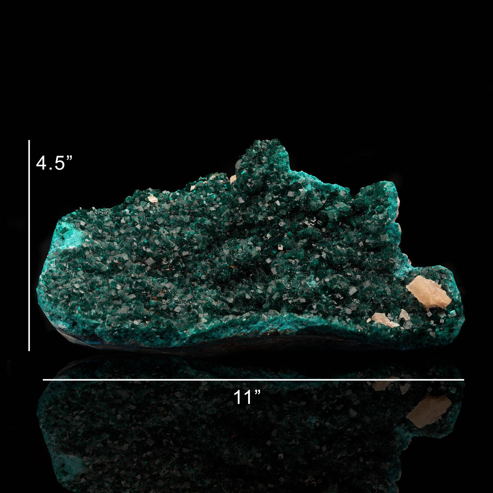 Dioptase mit Calcite im Angebot 2