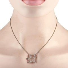 Dior 18k White Gold 0.65 Carat Diamond Starfish Necklace