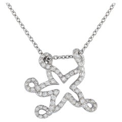 Dior Collier étoile de mer en or blanc 18 carats et diamants 0,65 carat