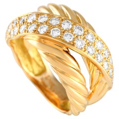 Dior 18K Yellow Gold 0.29ct Diamond Ring