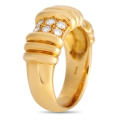 18 Karat Gelbgold Diamantring von Dior mit 0,30 Karat