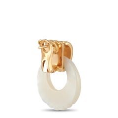 Dior 18k Yellow Gold Mother of Pearl Earrings