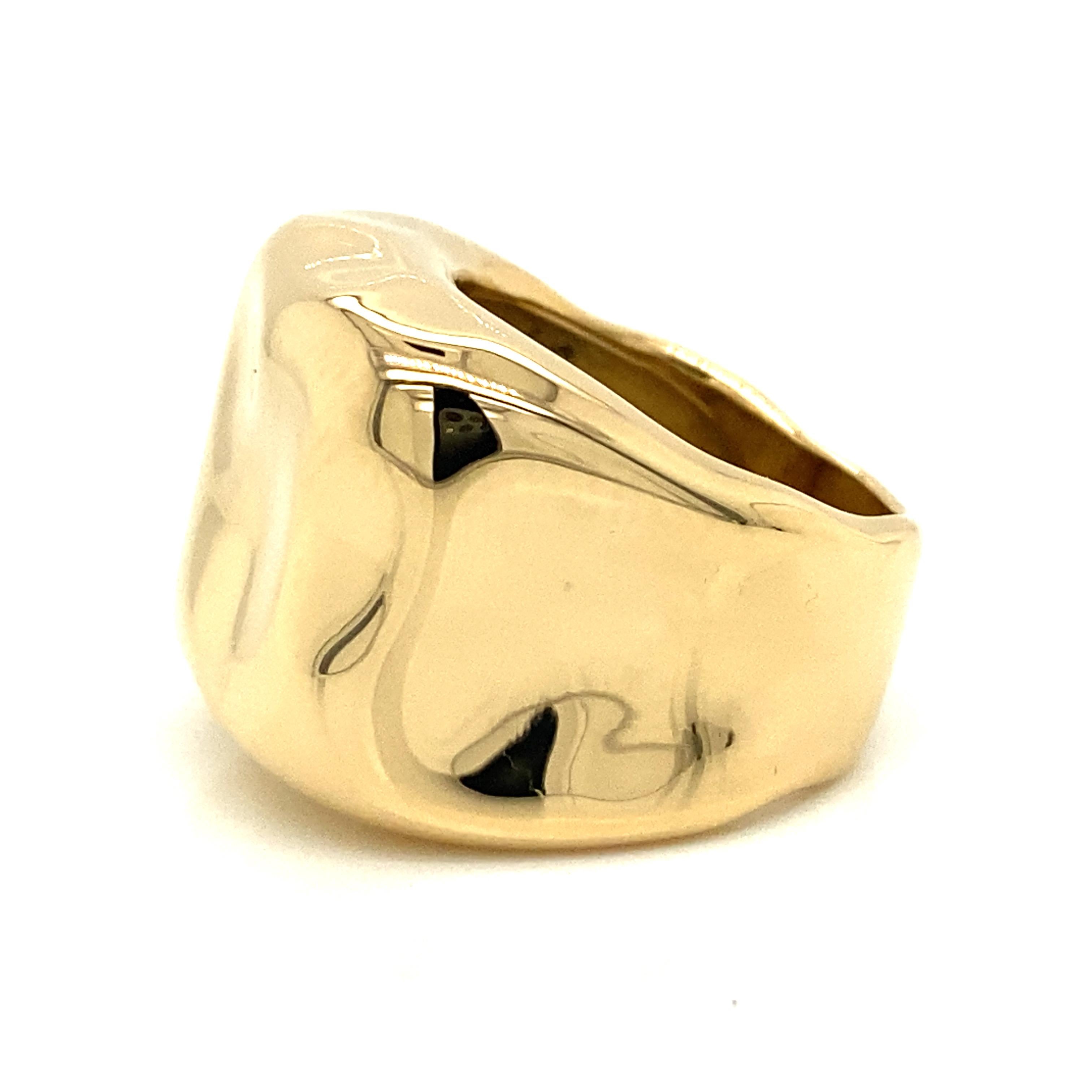 Women's Dior 18k Yellow Gold Nougat Ring