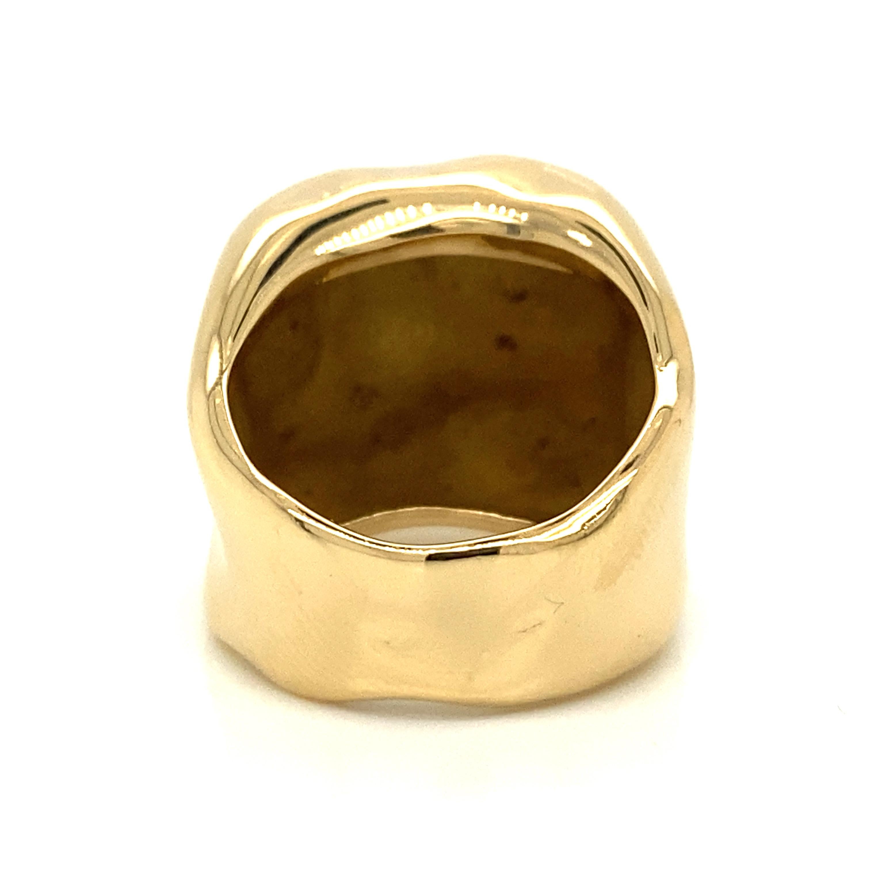 Dior 18k Yellow Gold Nougat Ring 1