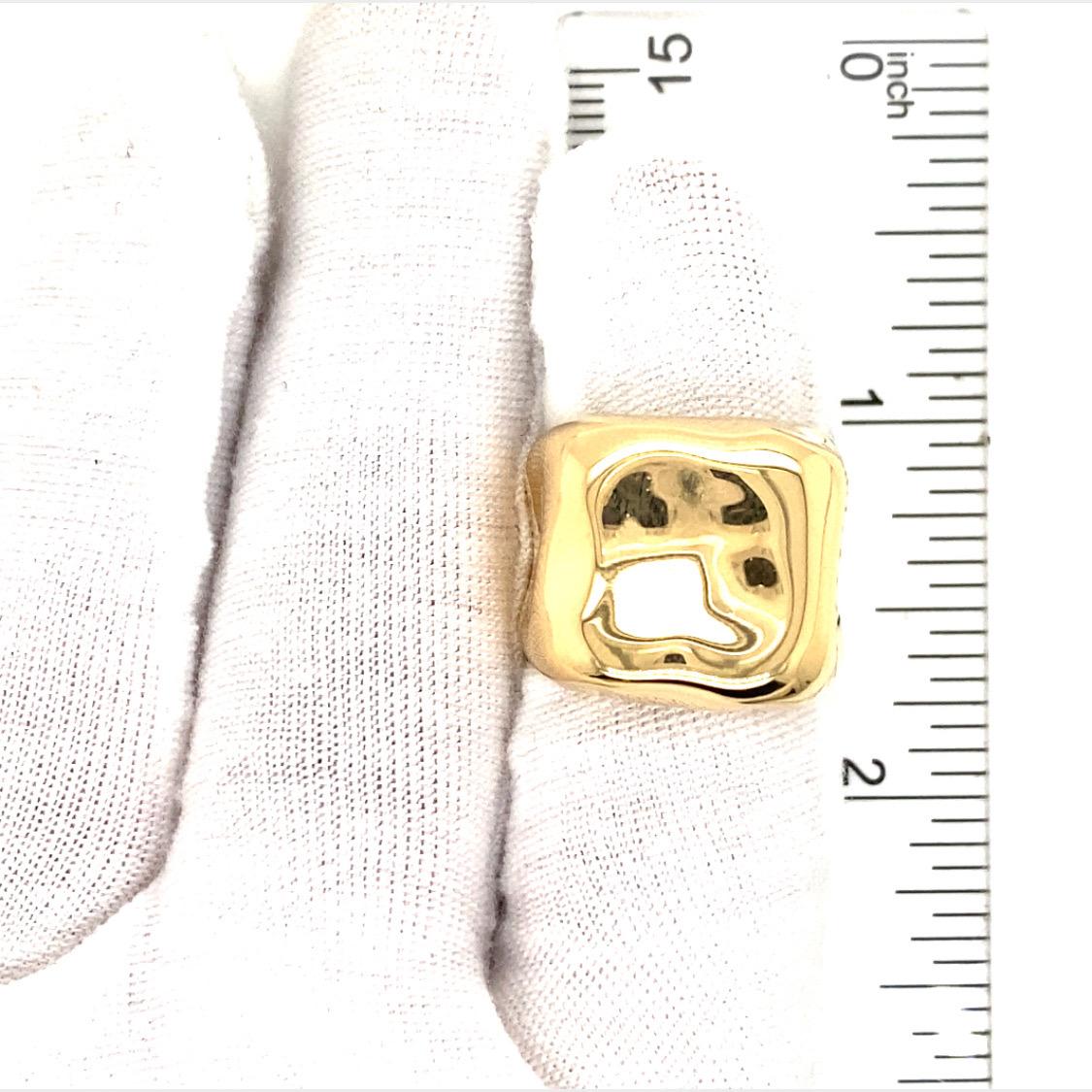 Dior 18k Yellow Gold Nougat Ring 4