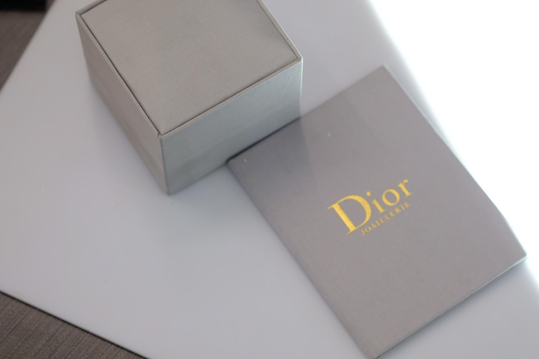 Dior 18K Yellow Gold Nougat Watch Cocktail Fashion Ring 2