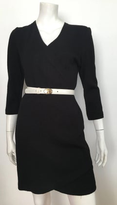 Dior Logo Buckle with White Leather Strap, 1980s