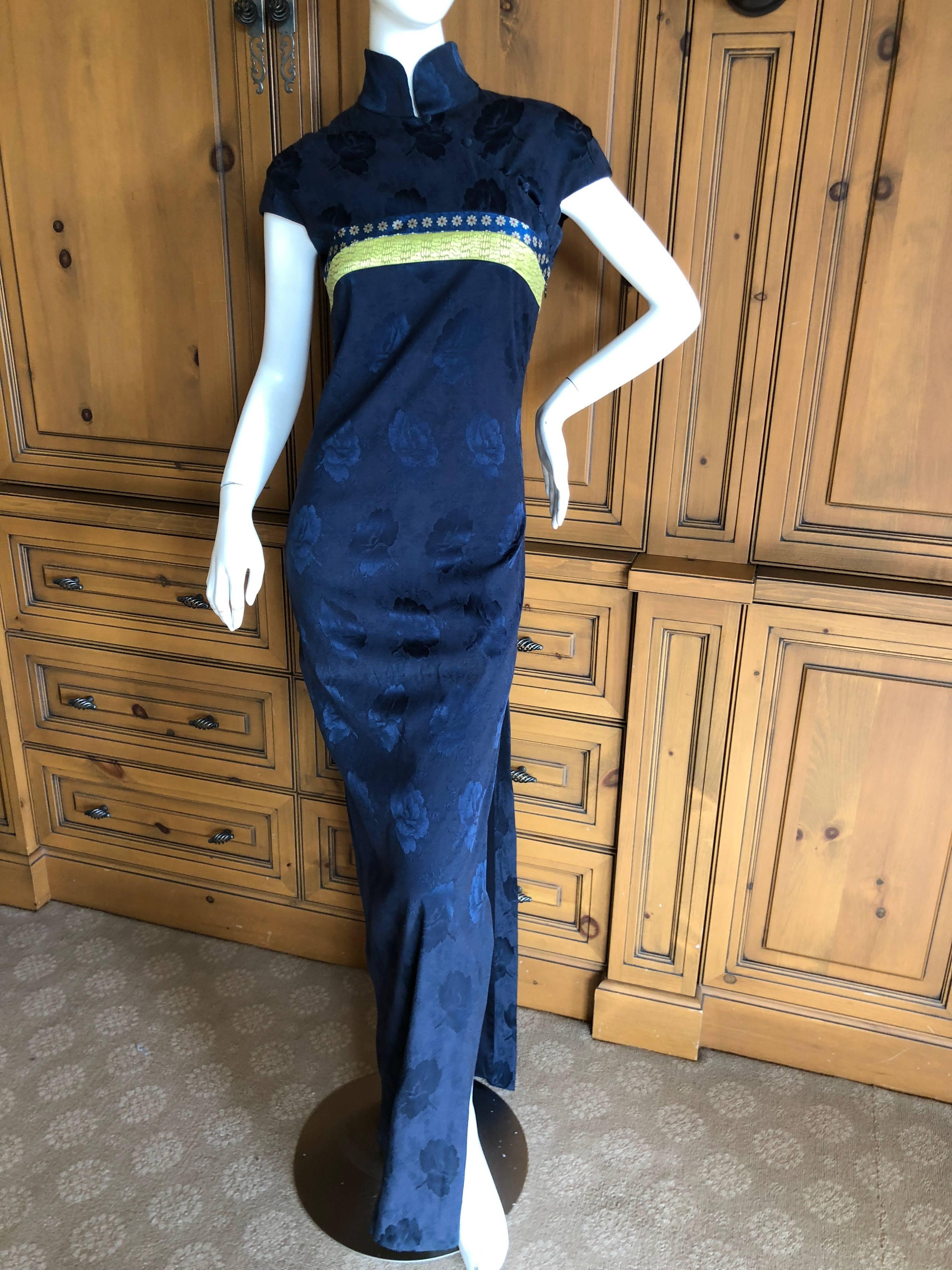 Dior by John Galliano Numbered Cheongsam Silk Dress from First Dior Collection  In Excellent Condition In Cloverdale, CA