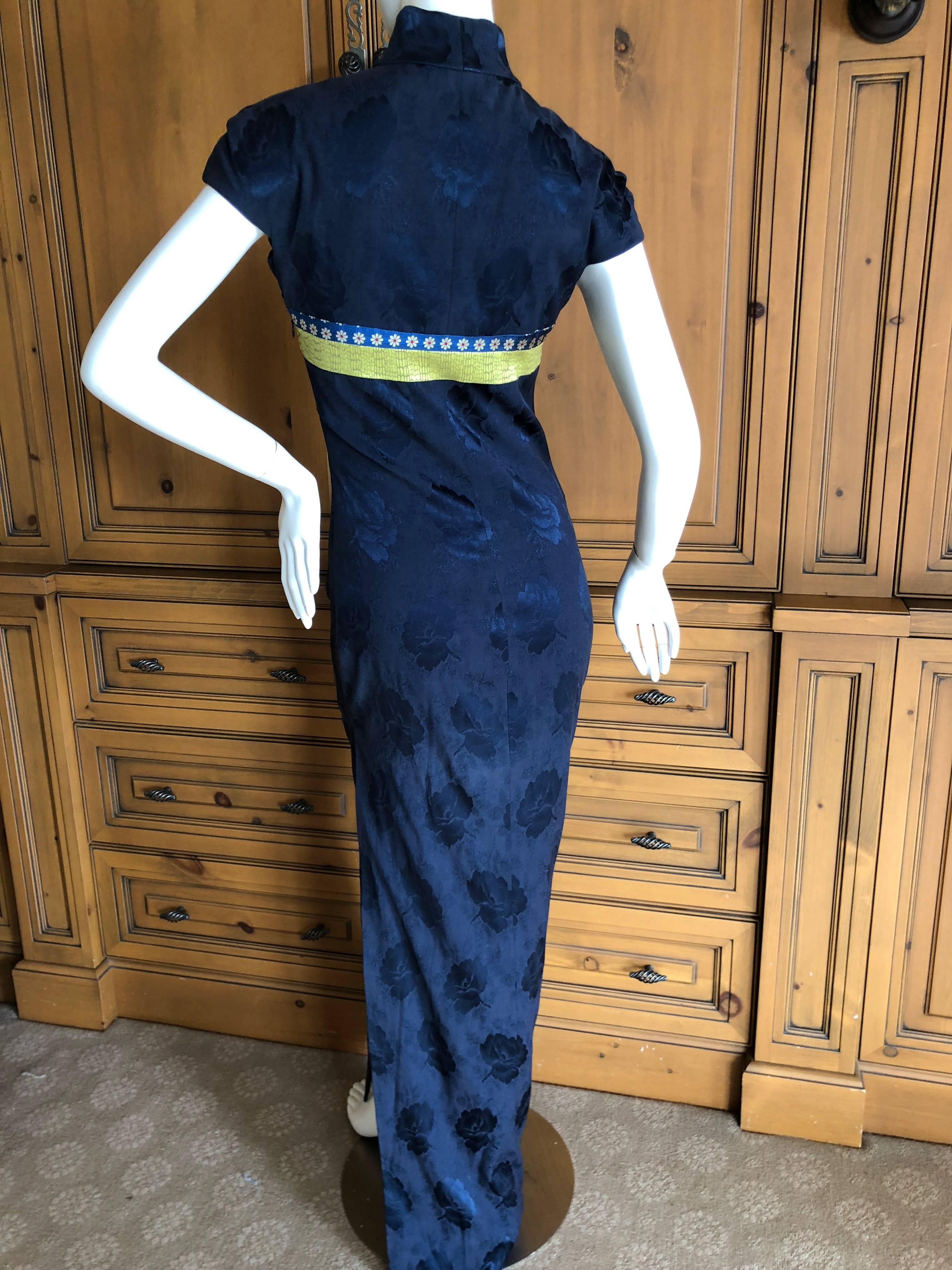 Dior by John Galliano Numbered Cheongsam Silk Dress from First Dior Collection  4