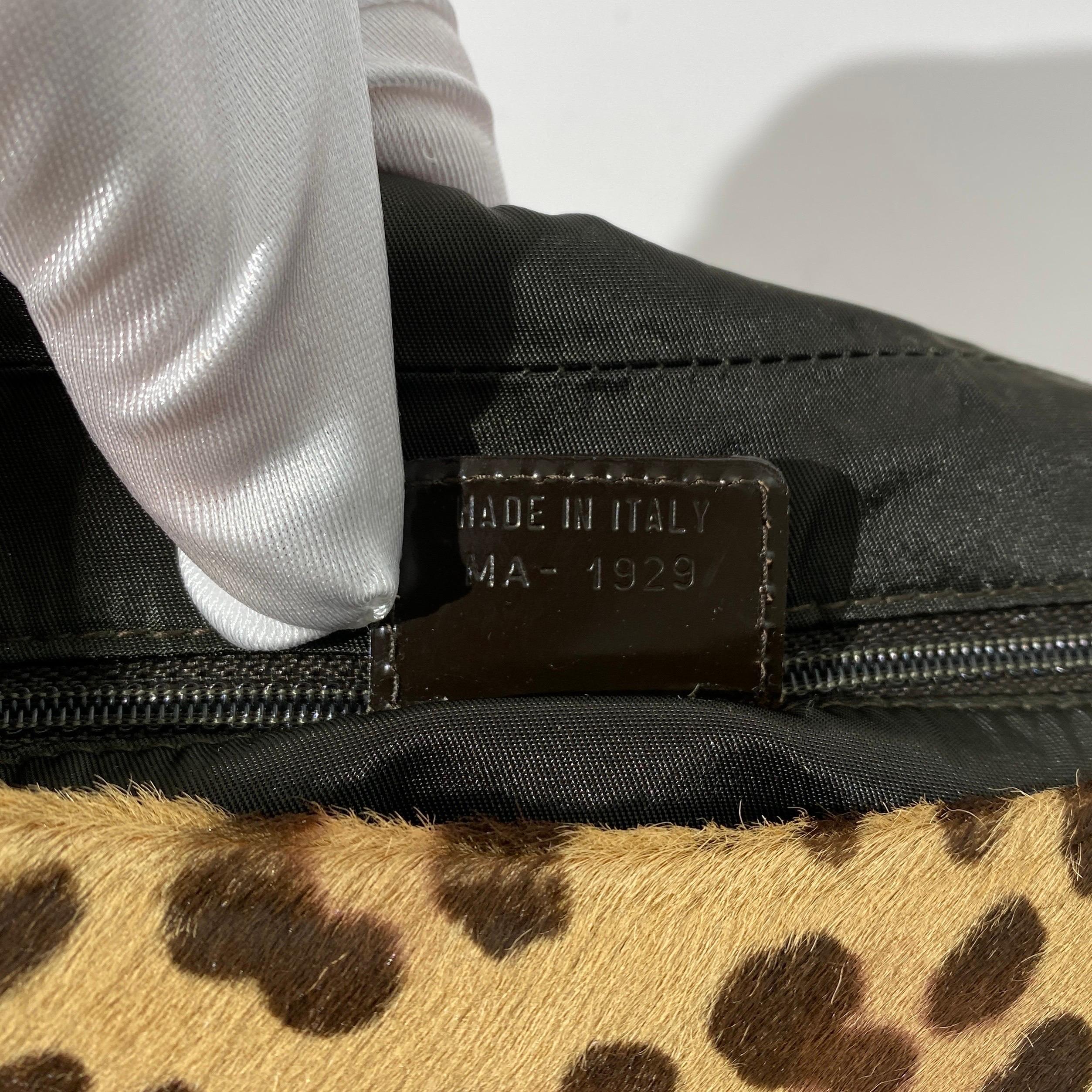 Dior 2000s Malice Leopard Calf Leather BaguetteThe Bag In Good Condition For Sale In Los Angeles, CA
