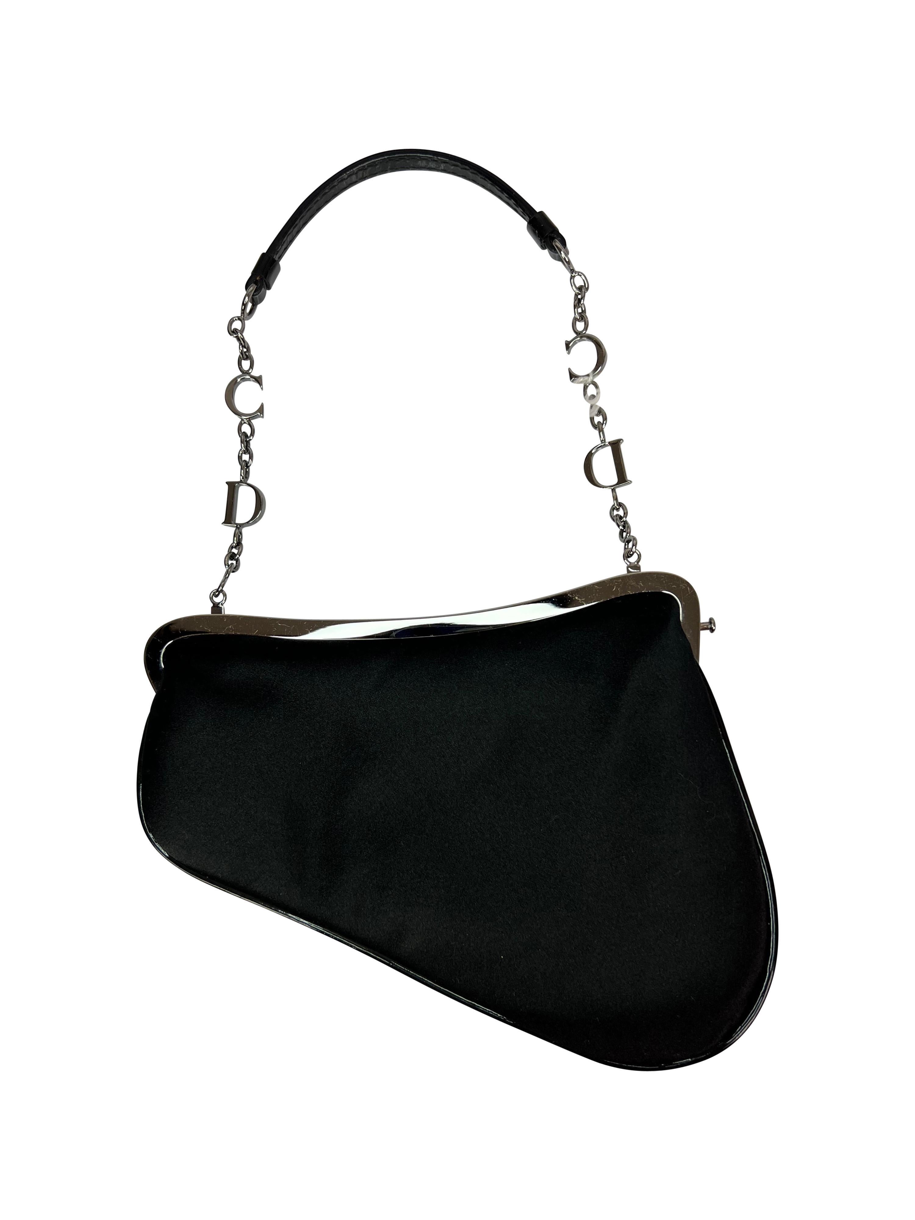 Dior 2000s Micro Silk Saddle Bag In New Condition In Prague, CZ