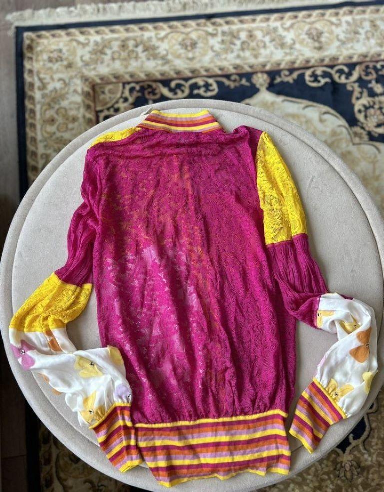 Veste zippée multicplor Dior 2004 & Galliano Bon état - En vente à Алматинский Почтамт, KZ
