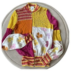 Dior 2004 & Galliano multicplor zip-up jacket