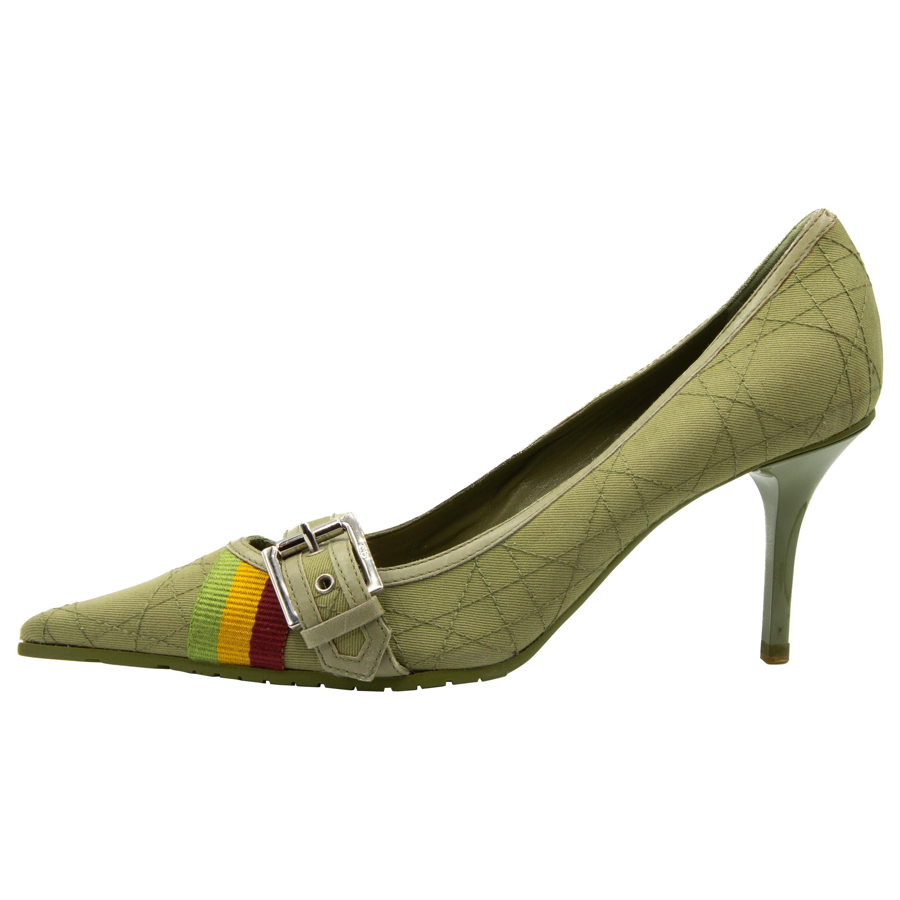 Dior 2004 Rasta Collection Heels For Sale