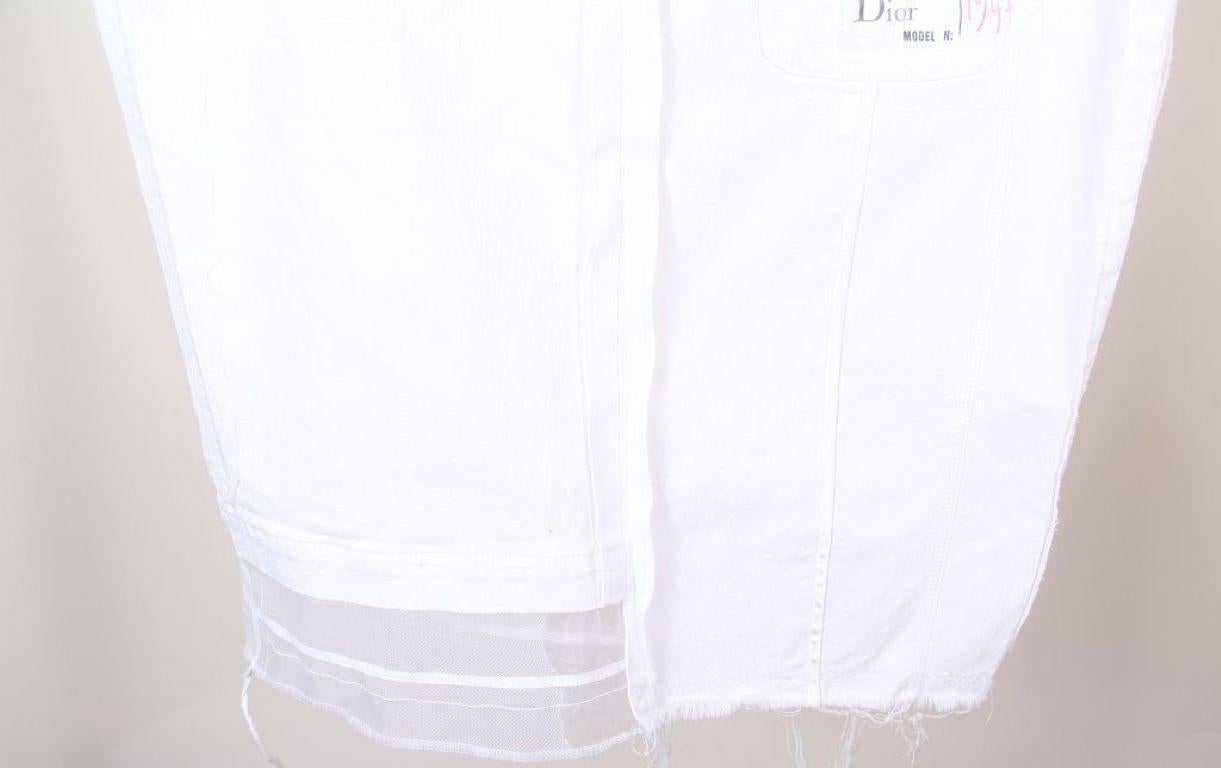 Dior 2006 SS Galliano Denim runway skirt For Sale 5
