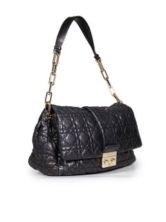 Dior 2010 Black Leather Miss Dior Cannage Flap Bag